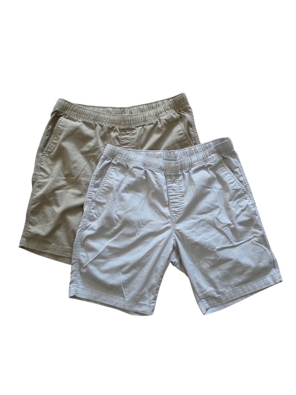 ​Uniqlo Men's Casual Easy Shorts Bundle Beige & Light Gray - Size Large